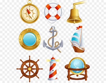 Sailing Icon - Nautical theme vector material 
