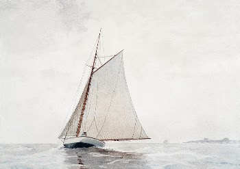 Sailing off Gloucester (ca.1880) by Winslow | Free Photo Illustration - rawpixel