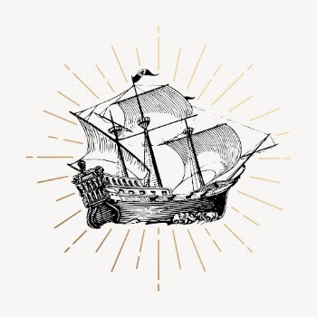 Sailing ship clipart, vintage vehicle | Free Vector Illustration - rawpixel