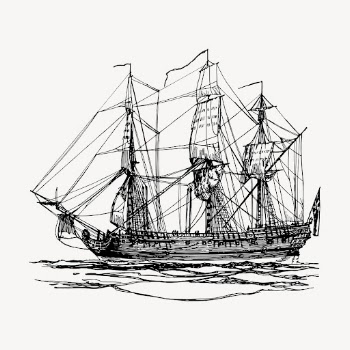 Sailing ship clipart, vintage vehicle | Free Vector - rawpixel
