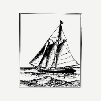 Sailing ship collage element, vintage | Free PSD Illustration - rawpixel
