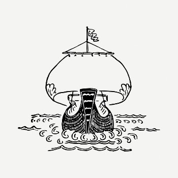 Sailing ship drawing, vintage illustration | Free PSD - rawpixel