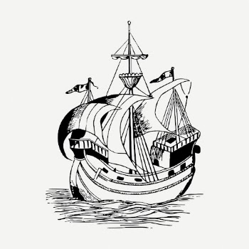 Sailing ship drawing, vintage vehicle | Free PSD - rawpixel