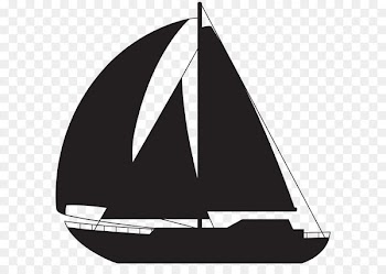 Sailing ship Ice boat Rigging - Sailboat Silhouette PNG Clip Art Image 