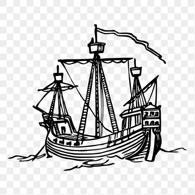 Sailing ship png sticker illustration, | Free PNG - rawpixel