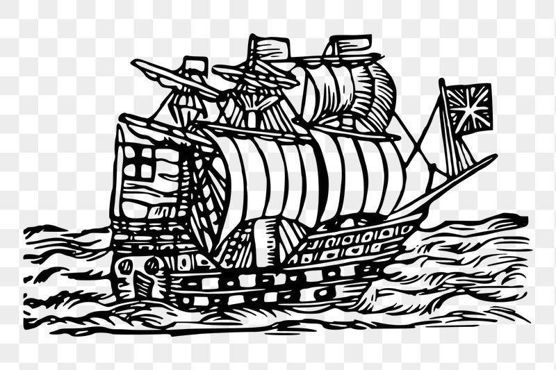 Sailing ship png sticker illustration, | Free PNG - rawpixel