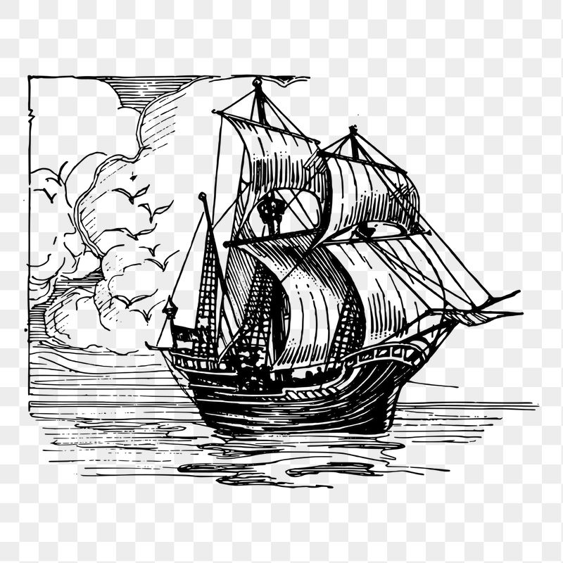 Sailing ship png sticker illustration, | Free PNG - rawpixel