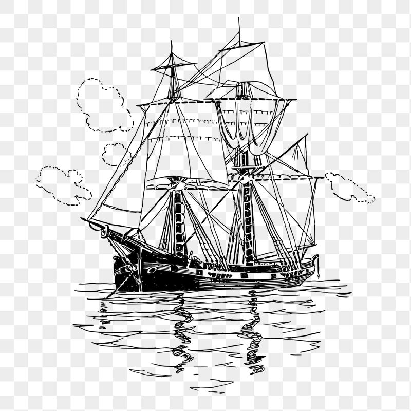 Sailing ship png sticker illustration, | Free PNG - rawpixel