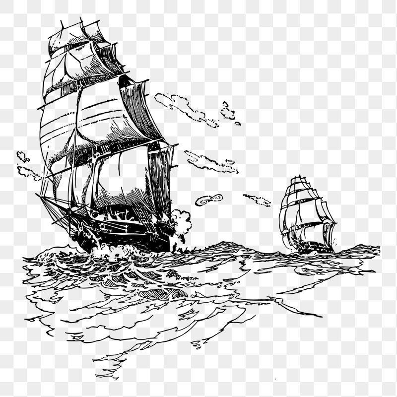 Sailing ship png sticker illustration, | Free PNG - rawpixel