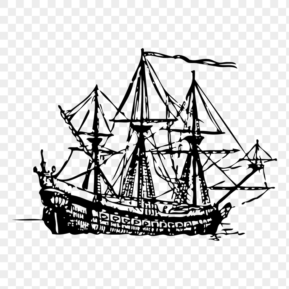 Sailing ship png sticker, vehicle | Free PNG - rawpixel