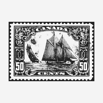 Sailing ship, postal stamp illustration. | Free Photo Illustration - rawpixel