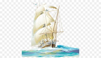Sailing ship Sailboat - real flower 