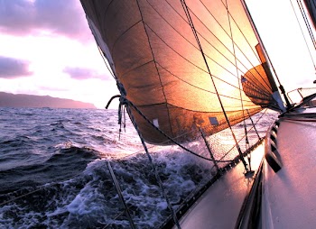 sailing to the sunrise