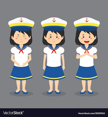 sailor character with various expression