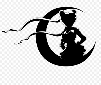 Sailor Moon Luna Sailor Mars Chibiusa Silhouette - sailor moon 
