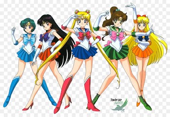Sailor Moon Sailor Mercury Sailor Jupiter Sailor Venus Sailor Mars - Sailor Moon Transparent PNG 