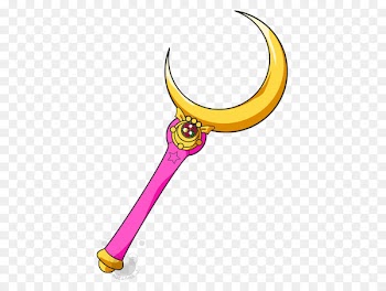 Sailor Moon Wand Drawing Lunar phase - sailor moon 