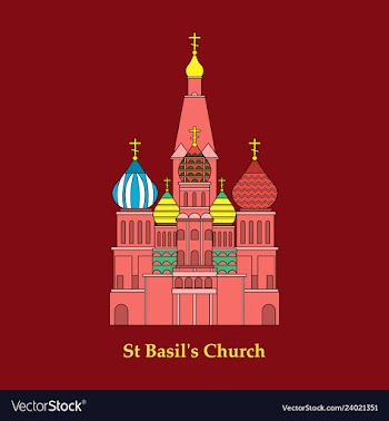 Saint basils cathedral icon vector image