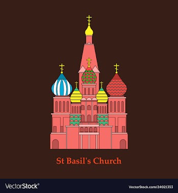 Saint basils cathedral icon vector image
