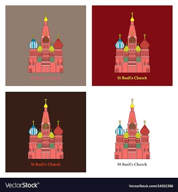 Saint basils cathedral icon vector image