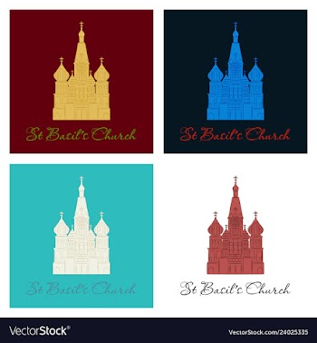 Saint basils cathedral icon vector image
