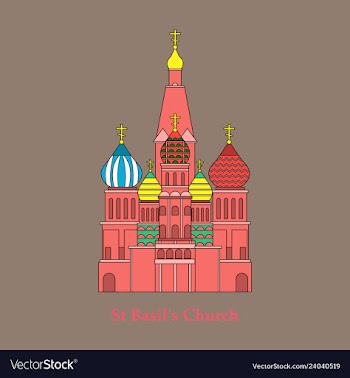 Saint basils cathedral icon vector image