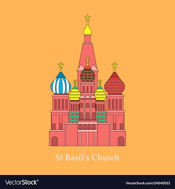 Saint basils cathedral icon vector image