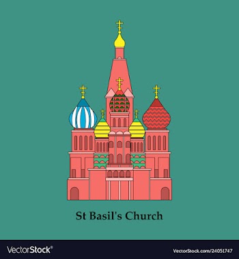 Saint basils cathedral icon vector image