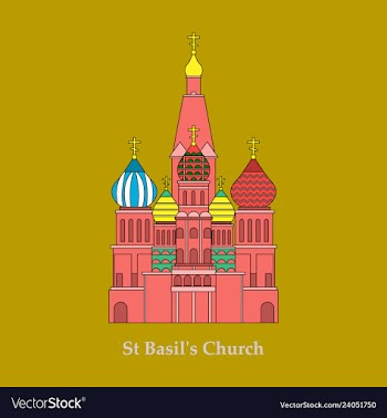 Saint basils cathedral icon vector image