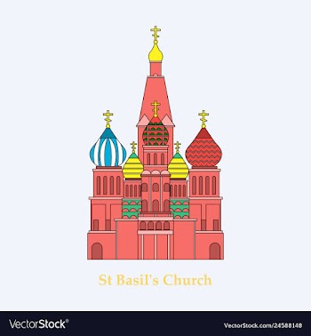 Saint basils cathedral icon vector image