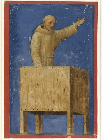 Saint Bernardino Preaching from a Pulpit | Free Photo - rawpixel