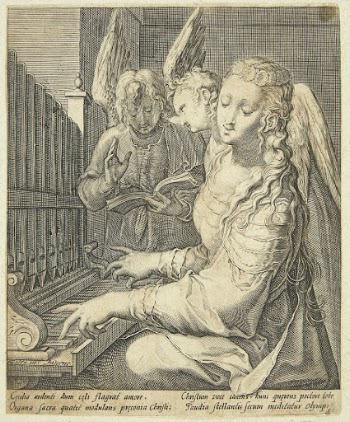 Saint Cecilia playing the organ | Free Photo - rawpixel