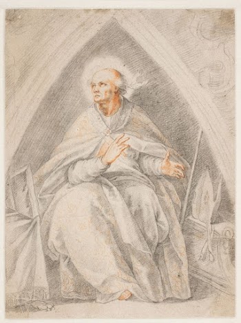 Saint Gregory seated | Free Photo - rawpixel