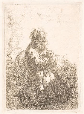 Saint Jerome, praying | Free Photo - rawpixel