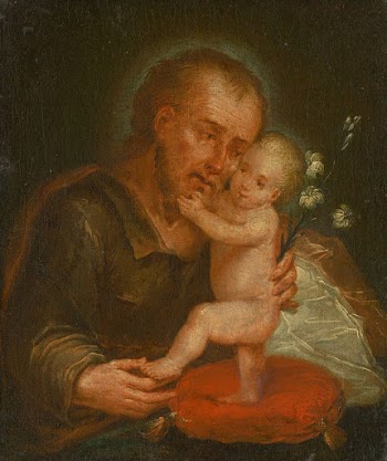 Saint joseph with baby jesus | Free Photo - rawpixel