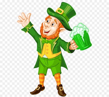 Saint Patrick's Day Clip art - St Patrick Day Leprechaun with Green Beer Transparent PNG Picture 