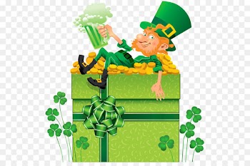 Saint Patrick's Day Ireland St. Patrick's Day Shamrocks Clip art - St Patricks Day Decor with Shamrocks and Leprechaun PNG Clipart 