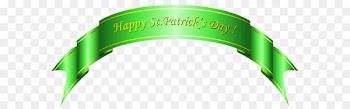 Saint Patrick's Day Shamrock Clip art - Happy St Patricks Day Green Banner PNG Clipart 