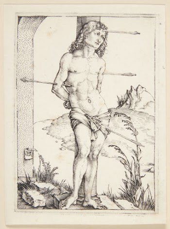 Saint Sebastian, tied to a column | Free Photo - rawpixel