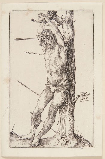 Saint Sebastian, tied to a tree | Free Photo - rawpixel