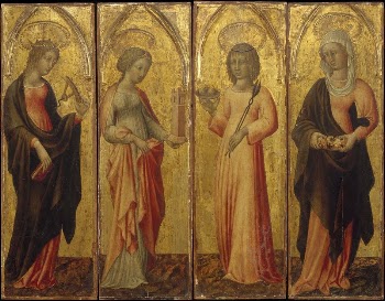 Saints Catherine of Alexandria, Barbara, | Free Photo - rawpixel