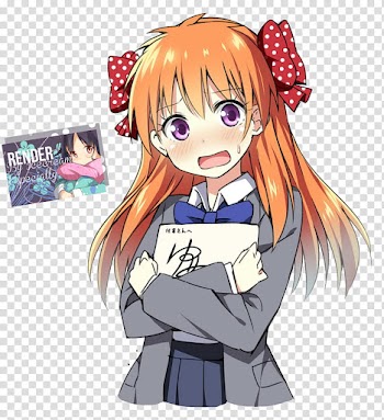 Sakura Anime girl render transparent background PNG clipart