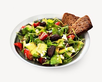 Salad bowl collage element psd | Free PSD - rawpixel