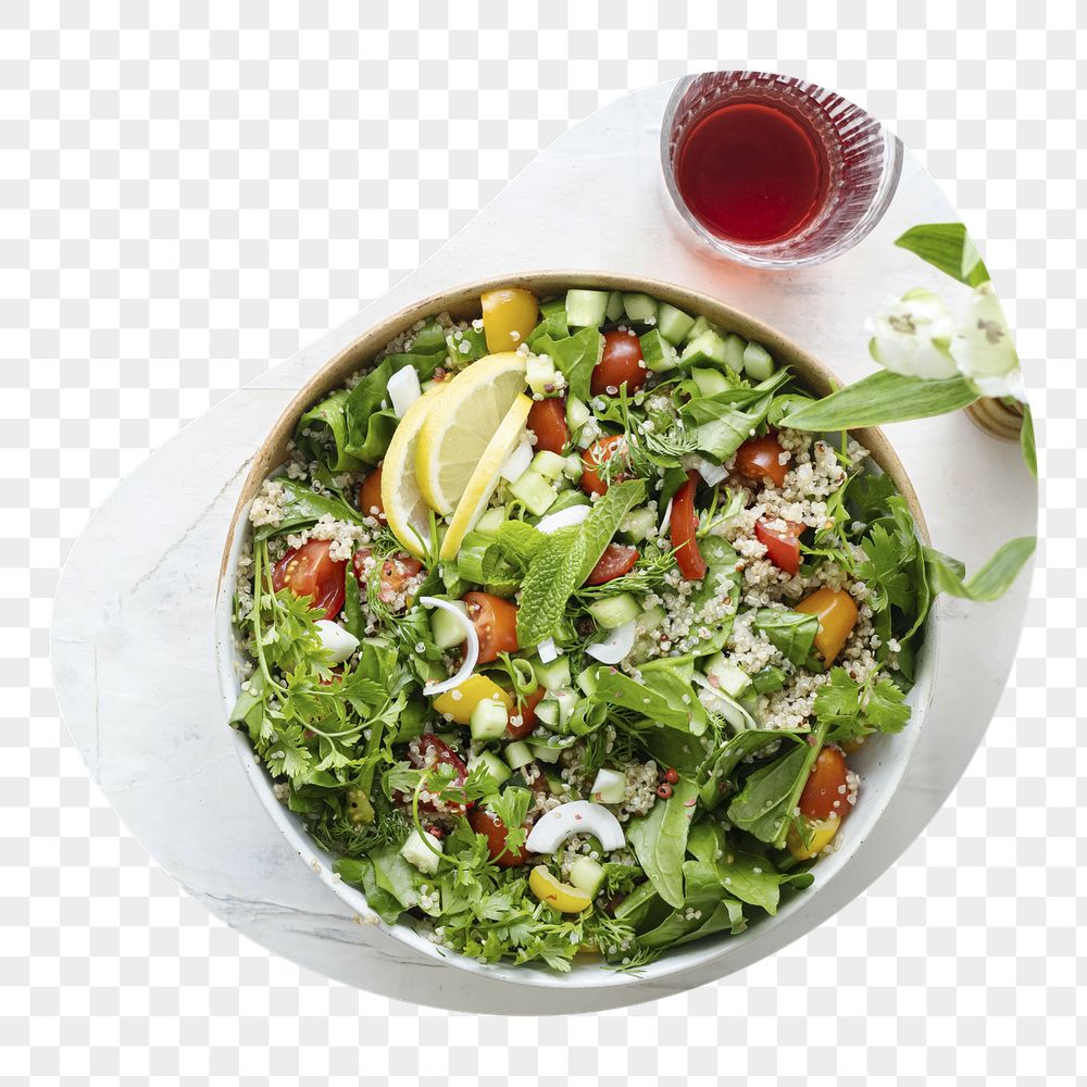 Salad bowl png badge sticker, | Free PNG - rawpixel