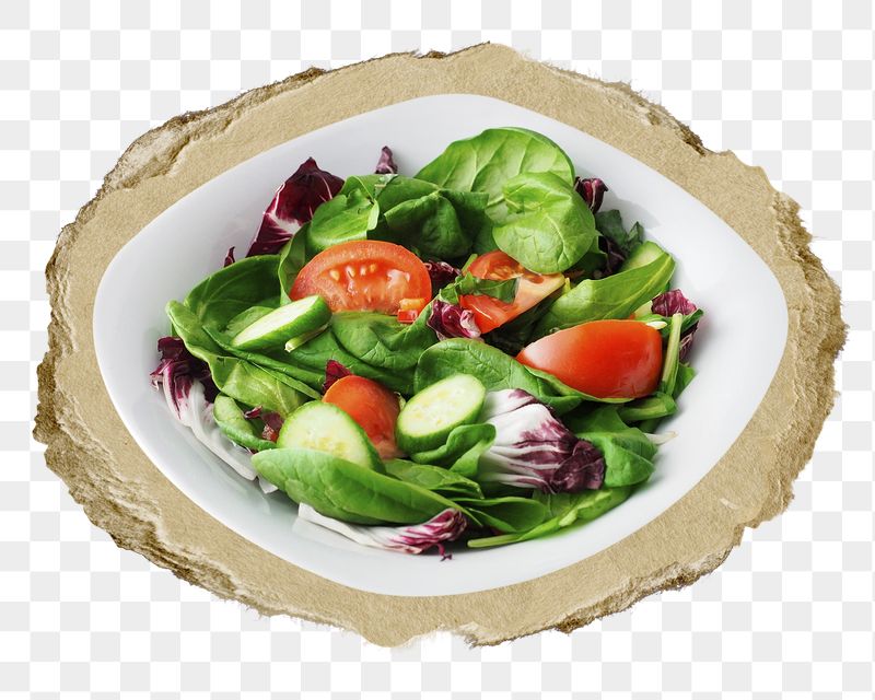Salad plate png ripped paper | Free PNG - rawpixel
