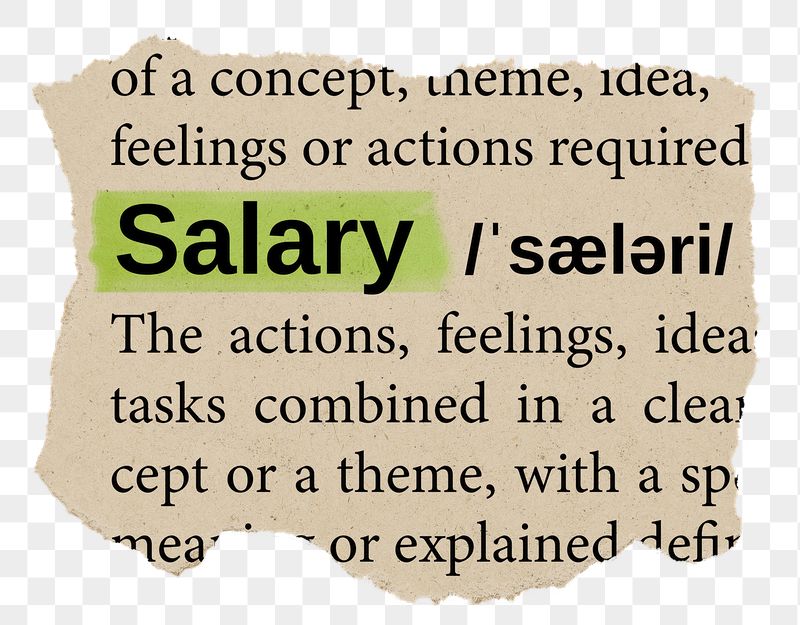 Salary png word sticker, torn | Free PNG - rawpixel