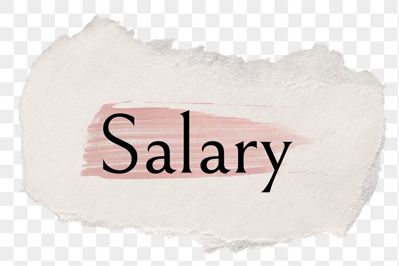 Salary png word sticker typography, | Free PNG - rawpixel