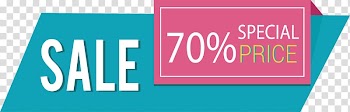 Sale advertisement, Sky blue promotional banners transparent background PNG clipart
