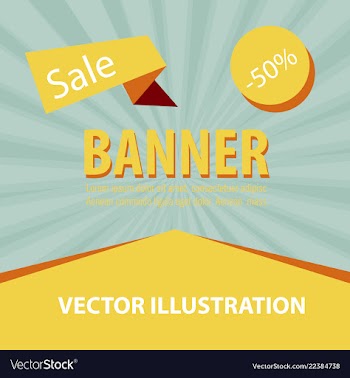 Sale banner big sale banner template design sale vector image