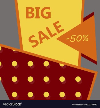 Sale banner big sale banner template design sale vector image